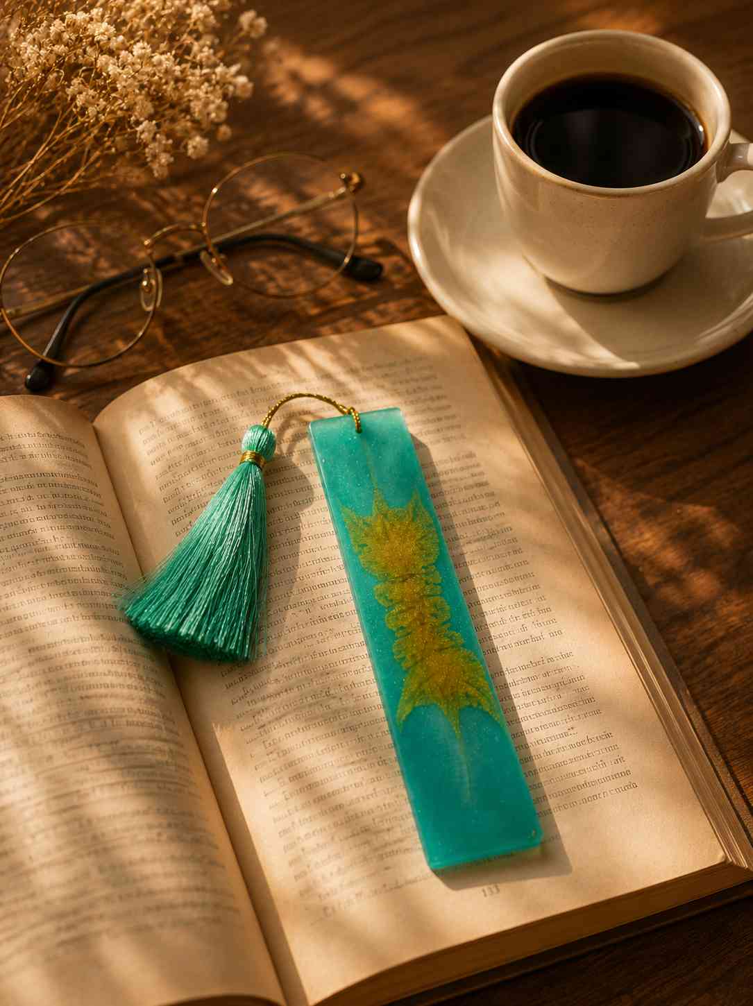 Luxury Handcrafted Resin Bookmark