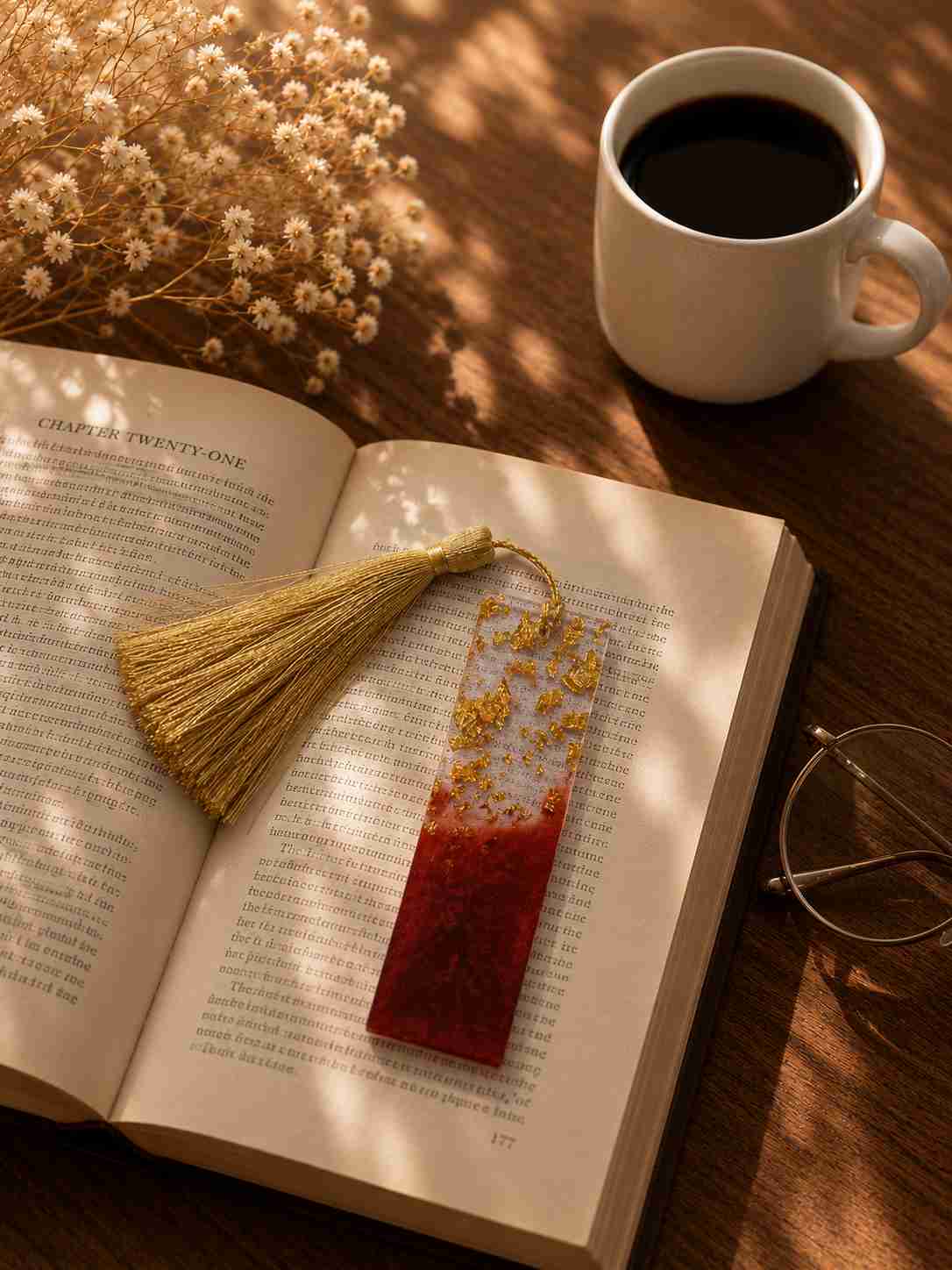 Luxury Handcrafted Resin Bookmark