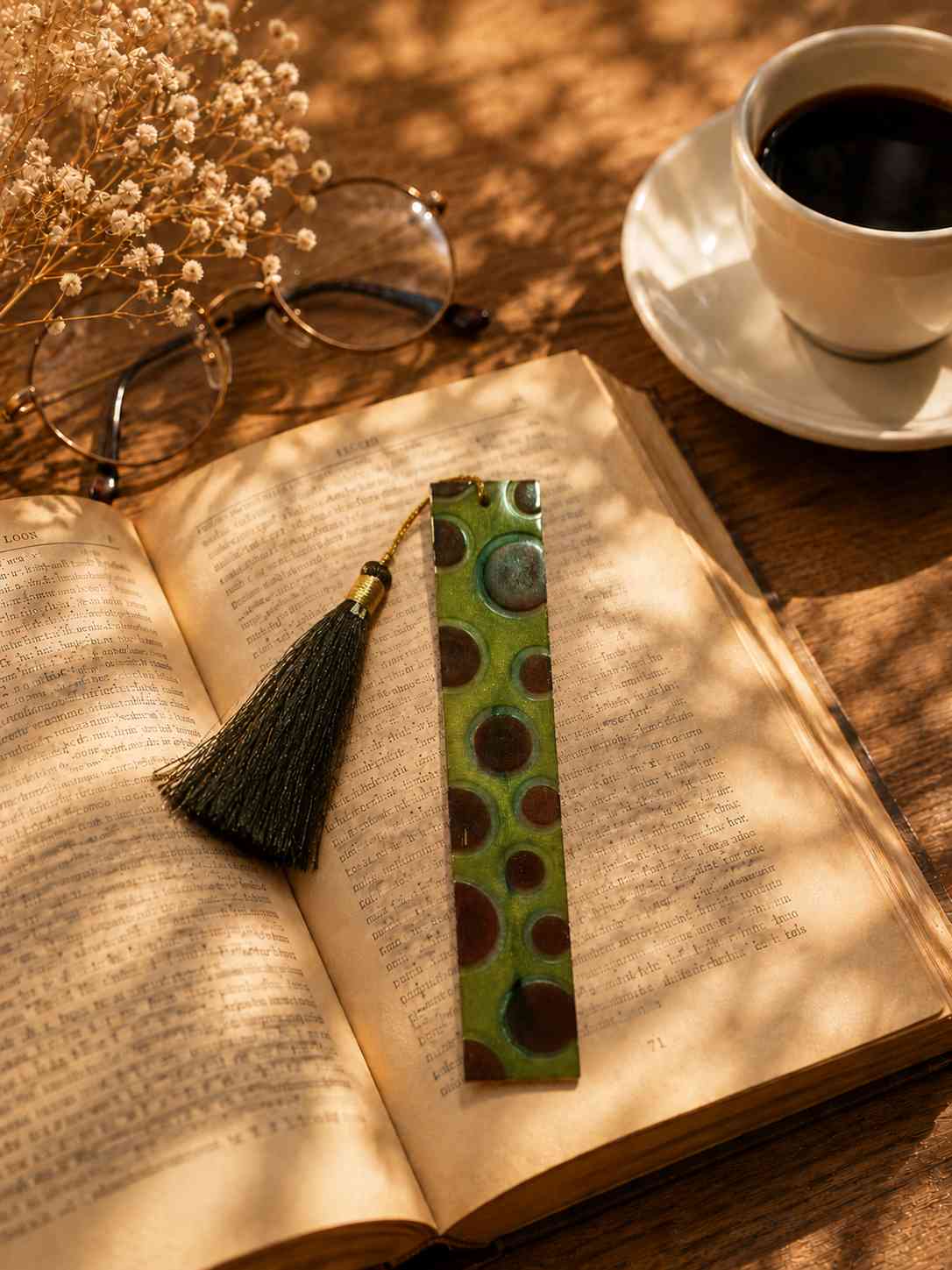 Luxury Handcrafted Resin Bookmark