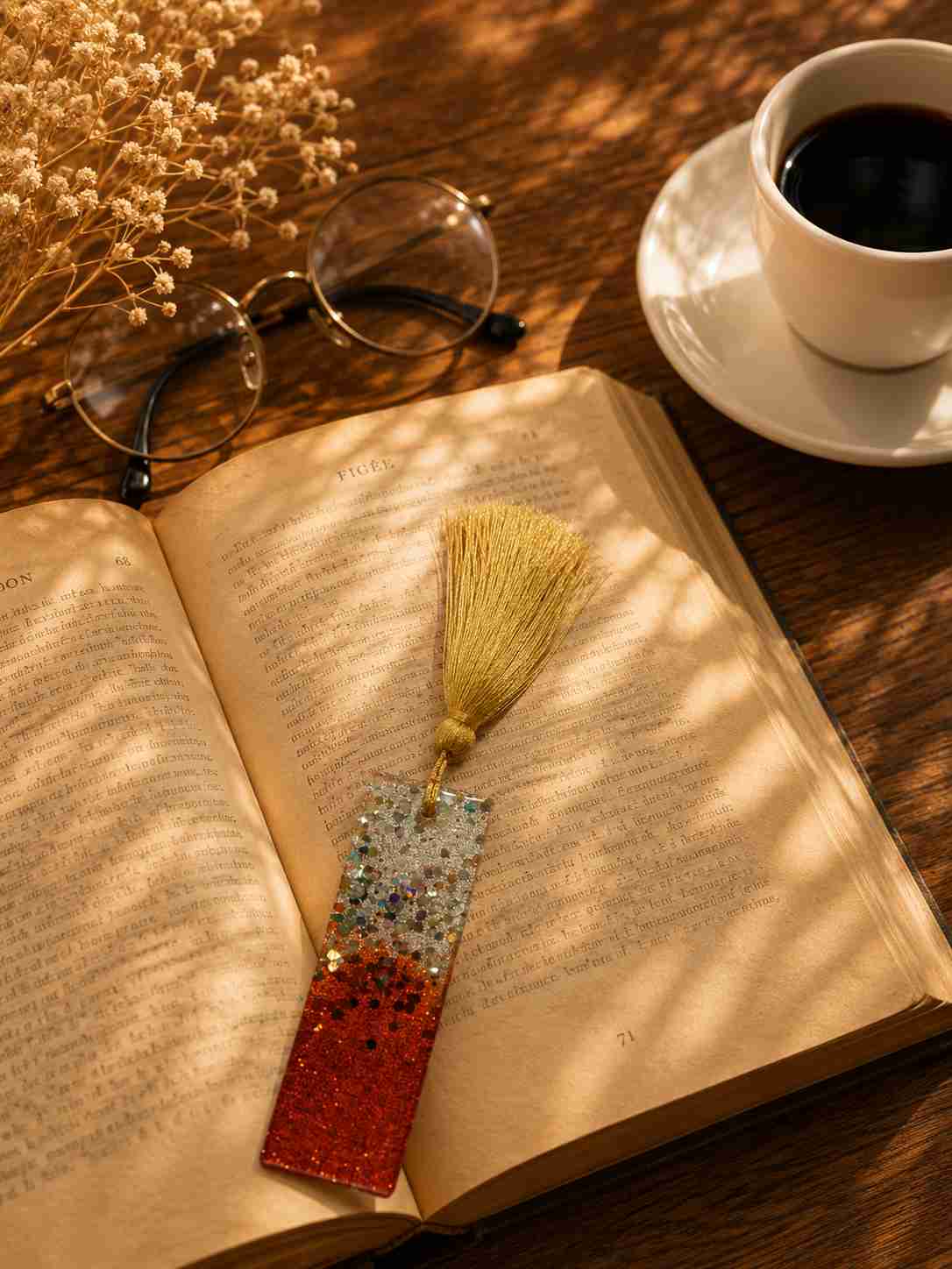 Luxury Handcrafted Resin Bookmark