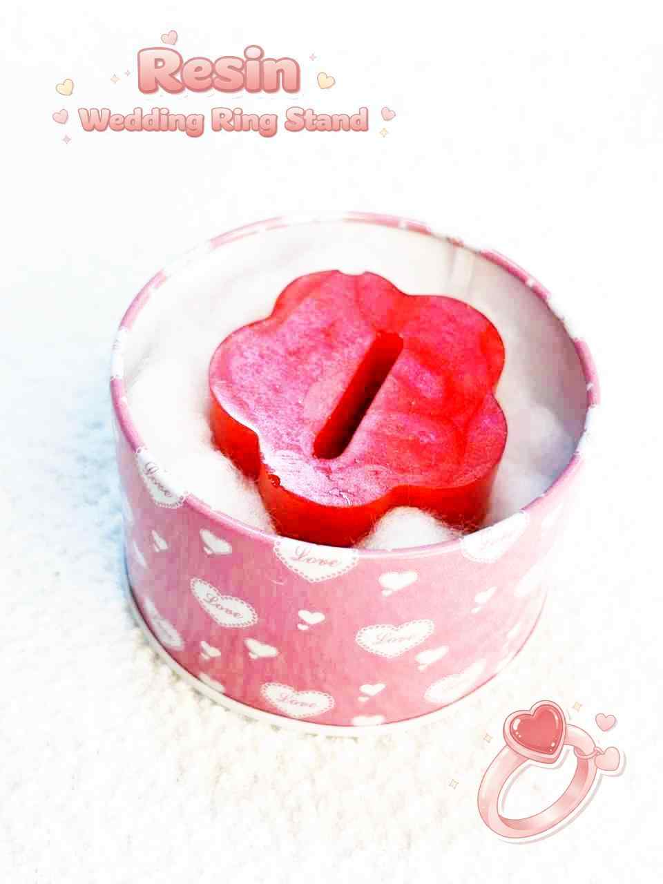 Resin Luxury Wedding Ring Stand