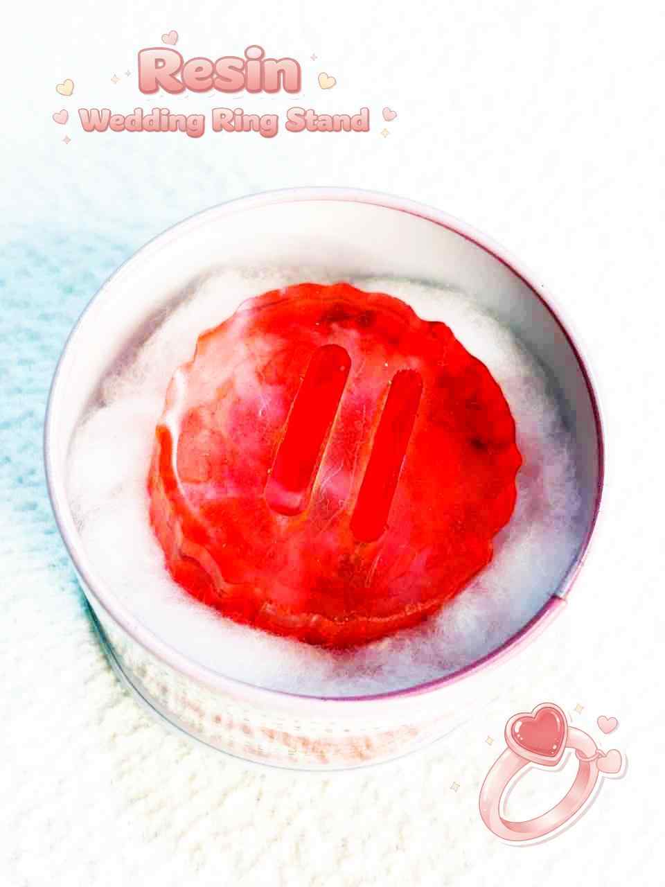 Resin Luxury Wedding Ring Stand