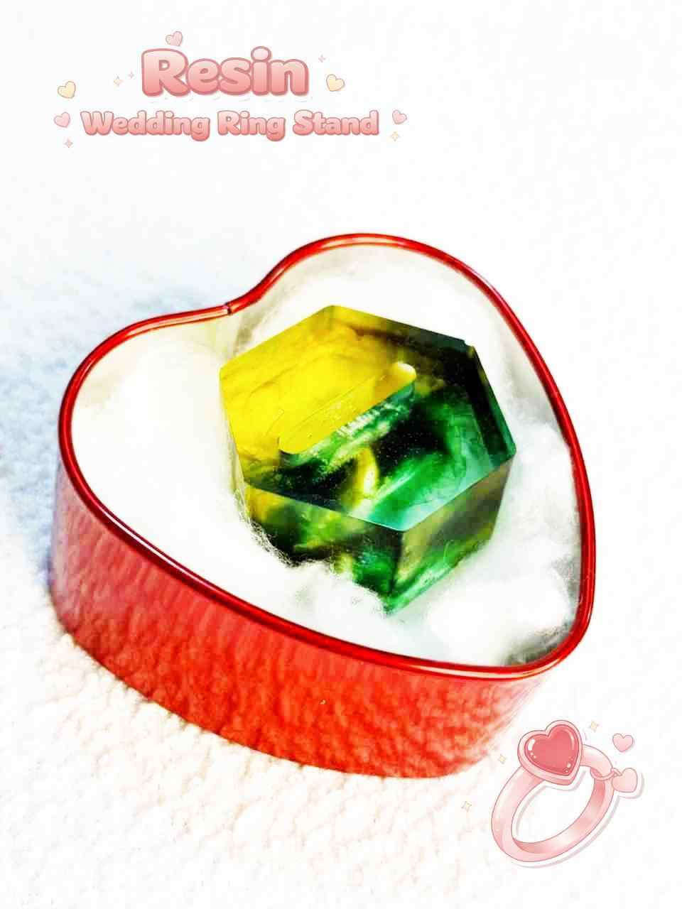 Resin Luxury Wedding Ring Stand